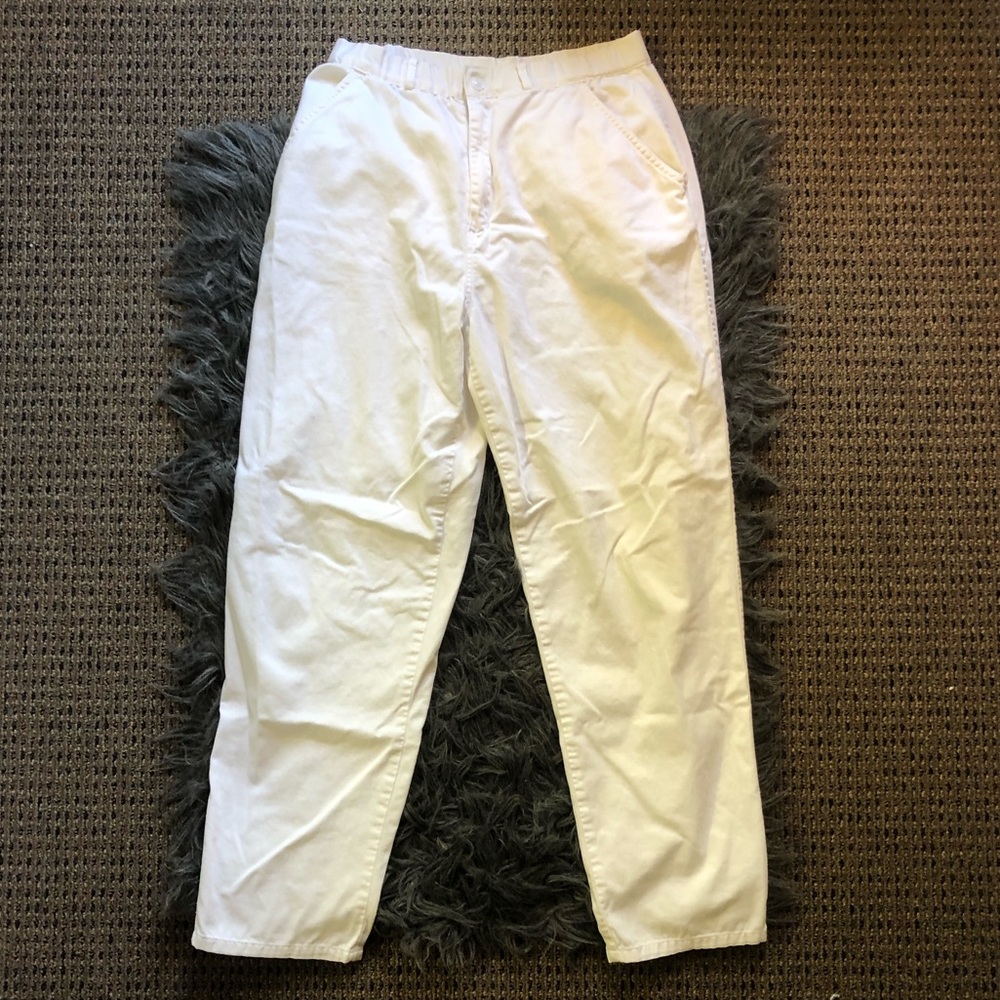 White Averroe high waisted pants